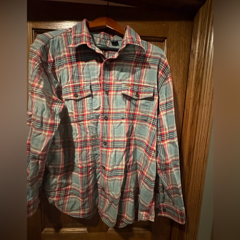 Plaid Button-Up Shirt